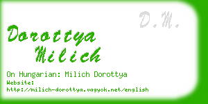 dorottya milich business card